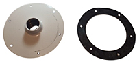730-0022 GRMP-2 Top Mount Plate with Gasket and 1-1/4" NPT Full Coupling Welded In the Center
